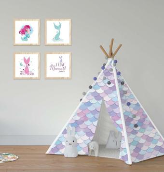 Cici Odam Çocuk Bebek Odası Oyun Çadırı Deniz Kızı Sare
