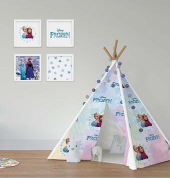 Cici Odam Çocuk Bebek Odası Oyun Çadırı Frozen Elsa ve Anna
