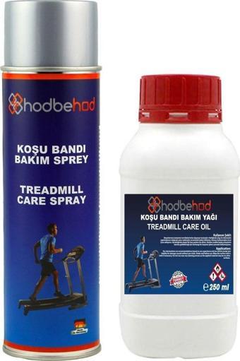 Hodbehod Koşu Bandı Silikon Yağı 250 Ml Sıvı+500 Ml Sprey Silikon Yağ Set