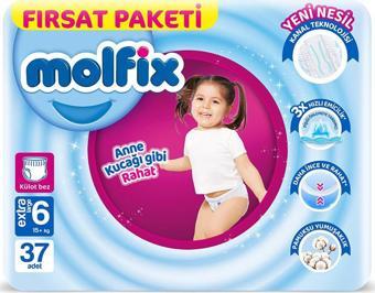 Molfix Külot Bez 6 Beden Extra Large Fırsat Paketi 37 Adet