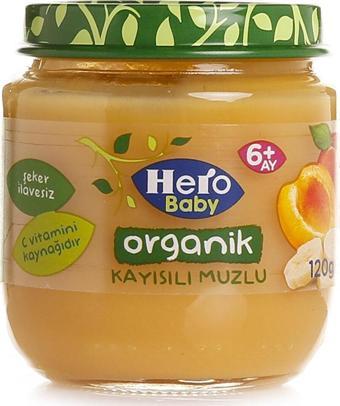 Hero Baby Organik Kayısılı Muzlu Kavanoz Mama 120 gr