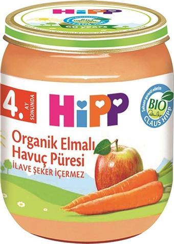 HiPP Organik Elmalı Havuçlu Kavanoz Mama 125 gr