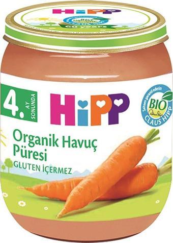 HiPP Organik Havuç Püresi Kavanoz Mama 125 gr