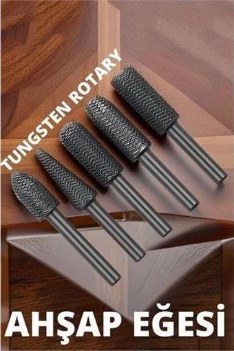 ModaCar Tungsten Ahşap Oyma Şekillendirme 5 li Eğe Seti