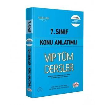 7.Sınıf VIP Tüm Dersler Konu Anlatımlı - Mavi Kitap - Kolektif  - Editör