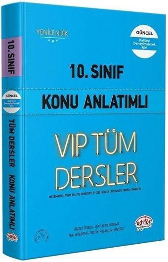 10.Sınıf VIP Tüm Dersler Konu Anlatımlı - Mavi Kitap - Kolektif  - Editör