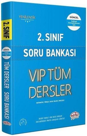 2.Sınıf VIP Tüm Dersler Soru Bankası - Mavi Kitap - Kolektif  - Editör