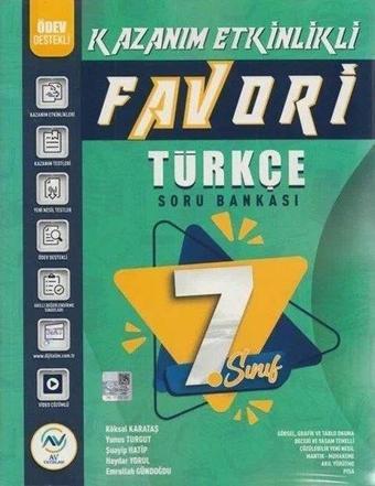 7.Sınıf Türkçe Kazanım Etkinlikli Soru Bankası - Kolektif  - Av Yayınları