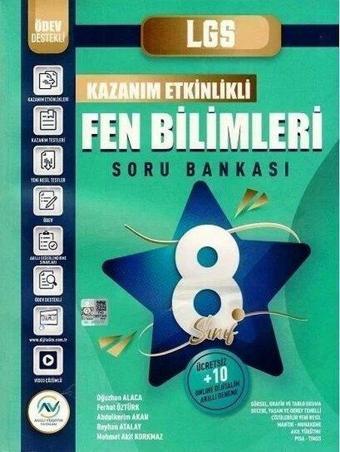 8.Sınıf LGS Fen Bilimleri Kazanım Etkinlikli Soru Bankası - Kolektif  - Av Yayınları