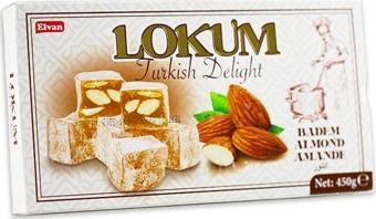 Elvan Bademli Lokum 450 Gr. ( 1 Paket)