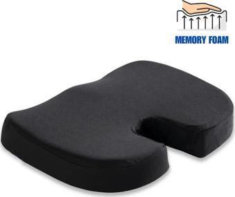 Visco Ortopedik Hafızalı Dik Oturuş Minderi Oturma Bölgesi Sorunları İçin Memory Foam Minder