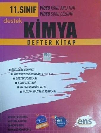 11.Sınıf Kimya Destek Defterim - Kolektif  - Ens Yayıncılık