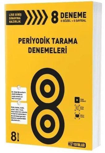 8.Sınıf Tüm Dersler Periyodik Tarama Deneme - Kolektif  - Hız Yayınları