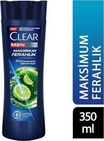 Clear Men Şampuan Maksimum Ferahlık 350 Ml Yeni Ambalaj