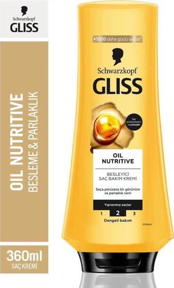 Glıss Saç Kremi Oıl Nutrıtıve 360 Ml