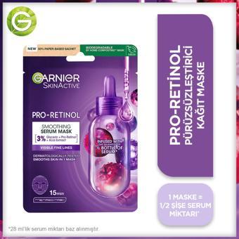 Garnier Pro-Retinol Pürüzsüzleştirici Kağıt Maske