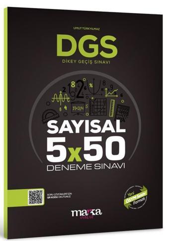 2025 DGS Sayısal 5x50 Deneme Sınavı Tamamı PDF Çözümlü Açıklanan Yeni Müfredat - Kolektif  - Marka Yayınları