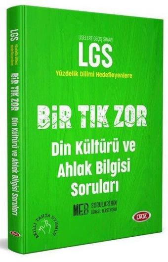 LGS Bir Tık Zor Din Kültürü ve Ahlak Bilgisi Soruları - Kolektif  - Data Yayınları - Ders Kitapları