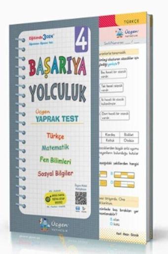 4.Sınıf Başarıya Yolculuk Yaprak Test - Kolektif  - Üçgen Yayıncılık