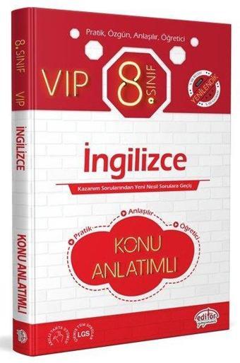 8.Sınıf VIP İngilizce Konu Anlatımlı - Kolektif  - Editör