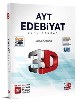 2023 AYT Edebiyat Soru Bankası - Kolektif  - 3D Yayınları