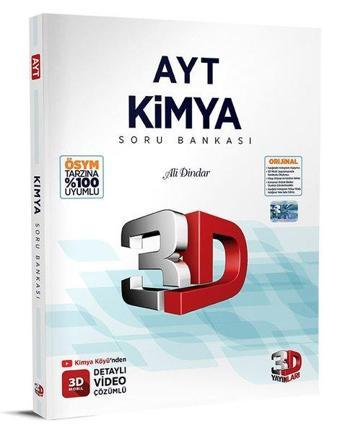 2023 AYT Kimya Soru Bankası - Kolektif  - 3D Yayınları