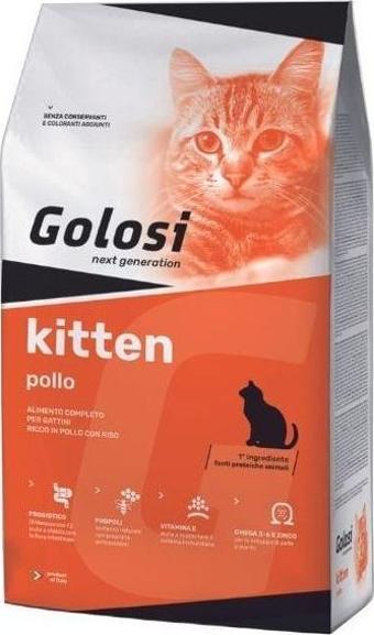 Golosi Pollo Riso Tavuk ve Pirinçli Yavru Kedi Maması 20 Kg