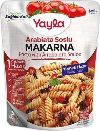 Yayla Arabiata Soslu Makarna 250 Gr. (1 Paket)