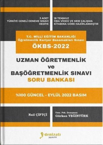 ÖKBS 2022 - Uzman Öğretmenlik ve Başöğretmenlik Sınavı Soru Bankası - Gürkan Yeğintürk - Denizatı Yayıncılık