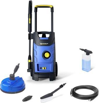 Michelin MPX19ELP 1900Watt 140Bar Profesyonel Basınçlı Yıkama Makinesi + Zemin/Araç Yıkama Fırçası