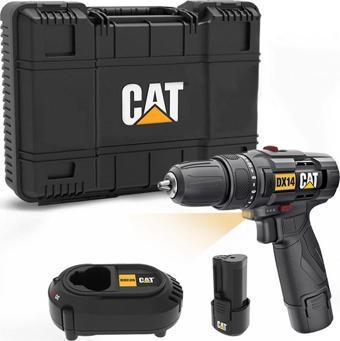 CAT DX14.2 12Volt/2.0Ah Li-ion Çift Akülü Profesyonel Şarjlı Matkap