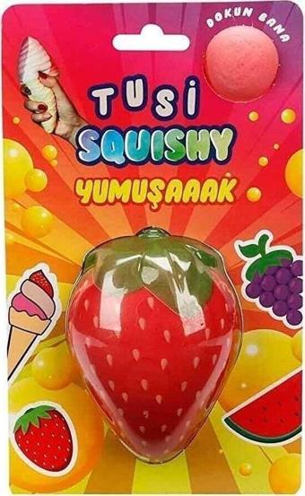 2C Tusi Squishy Çilek Köpük Oyuncak 13 Cm