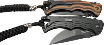 Sog Tighe Fifhter BRT 863ZBR Kahverengi Kamp Çakı 21cm - Yarı Otomatik, İpli, Kemerlikli