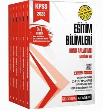 2023 KPSS Eğitim Bilimleri Konu Anlatımlı Modüler Set - 6 Kitap Takım - Kolektif  - Pegem Akademi Yayıncılık