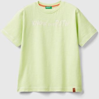 Benetton Erkek Çocuk Açık Yeşil T-Shirt