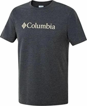 Columbıa M Basıc Bıg Logo Brushed Ss Erkek T-Shirt