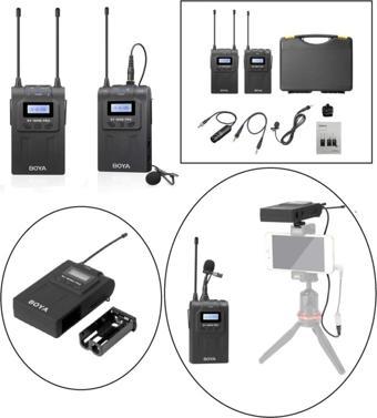BOYA Dersaneler Için Wm8 Pro K1 Kablosuz Tekli Yaka Mikrofonu