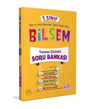 1.Sınıf Bilsem Tamamı Çözümlü Soru Bankası - Kolektif  - Editör