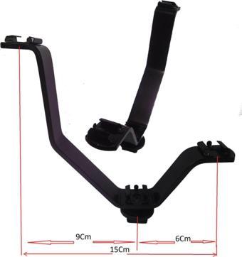 SANGER Çok Kullanışlı V Braket, Üçlü Flaş Tutucu, Üçlü Braket