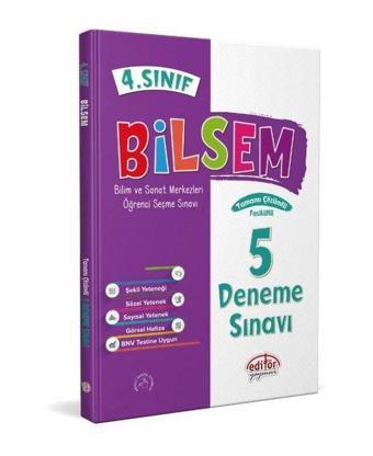 4.Sınıf Bilsem Tamamı Çözümlü 5 Fasikül Deneme Sınavı - Kolektif  - Editör