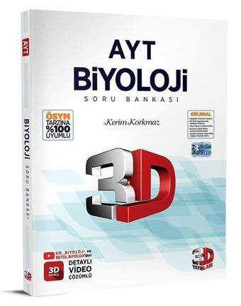 2023 AYT Biyoloji Soru Bankası - Kolektif  - 3D Yayınları