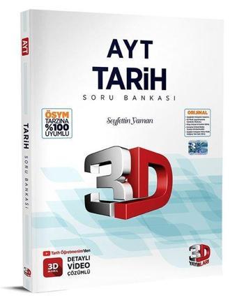 2023 AYT Tarih Soru Bankası - Kolektif  - 3D Yayınları