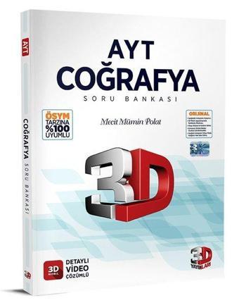 2023 AYT Coğrafya Soru Bankası - Kolektif  - 3D Yayınları