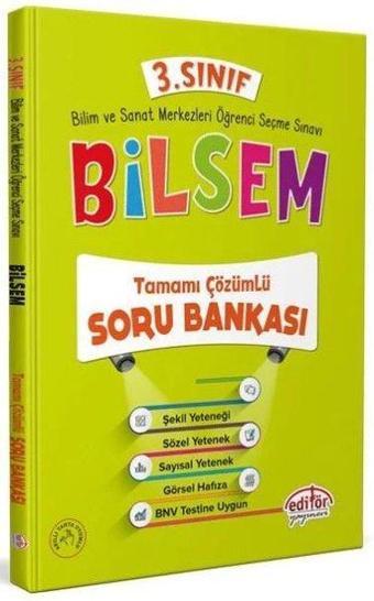 3.Sınıf Bilsem Tamamı Çözümlü Soru Bankası - Kolektif  - Editör