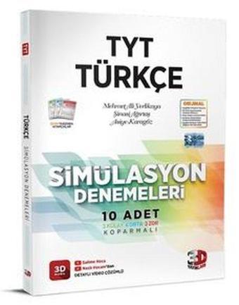 2023 TYT Türkçe Simülasyon Denemeleri - Kolektif  - 3D Yayınları