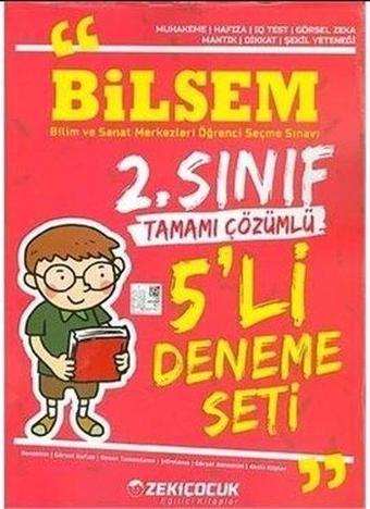 3.Sınıf Bilsem Tamamı Çözümlü 5'li Deneme - Kolektif  - Zeki Çocuk Yayınları