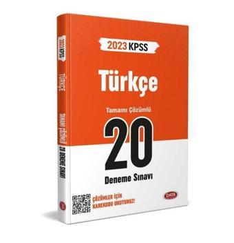 2023 KPSS Türkçe Tamamı Çözümlü 20 Deneme Sınavı - Data Yayınları - Ders Kitapları