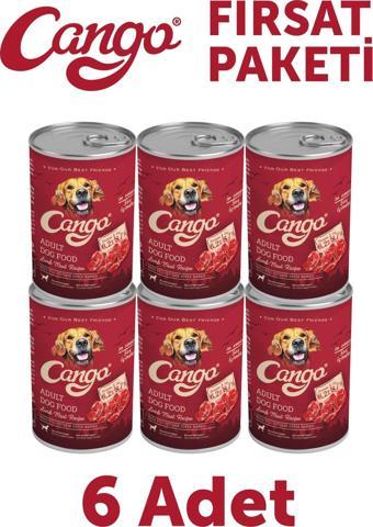 Cango Yetişkin Yaş Köpek Maması Kuzu Etli 415Gr 6Lı