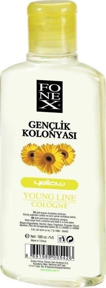 Fonex Gençlik Kolonyası Sarı 160 Ml Yellow Young