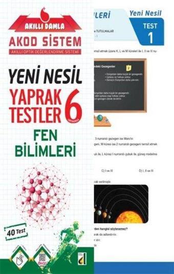 6.Sınıf Fen Bilimleri Yeni Nesil Yaprak Testler - Kolektif  - Damla Yayınevi